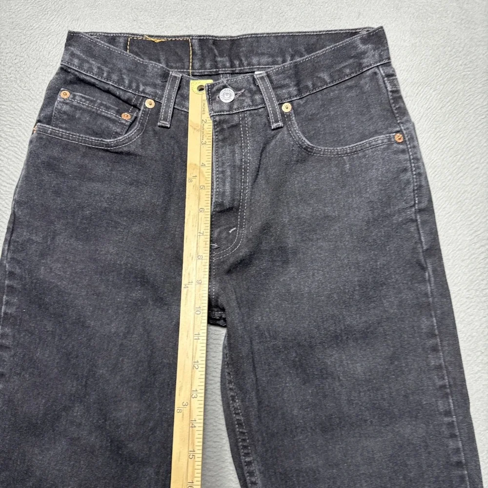 VTG Levis 550 Jeans Mens 30x32 (28x30) Black Denim Relaxed USA Distressed Y2K 02